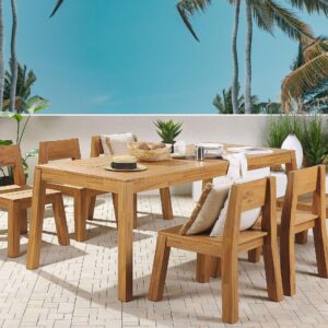 wohnli-moebel-suche-800000569820-1 GARTENMÖBEL SET 6-Sitzer Akazienholz hellbraun Livorno Holz Beliani Garten & Outdoor > Gartenmöbel > Gartenmöbel-Sets Braun