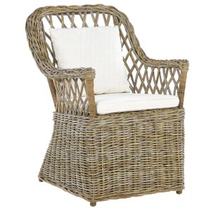 wohnli-moebel-suche-800000569822-1 GARTENMÖBEL SET 6-Sitzer Rattan natürlich Auflagen cremeweiß Maros/Olbia Naturmaterialien Beliani Garten & Outdoor > Gartenmöbel > Gartenmöbel-Sets Beige