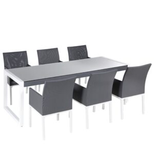 wohnli-moebel-suche-800000569826 Wohnli Möbelsuche - GARTENMÖBEL SET 6-Sitzer Aluminium grau Bacoli