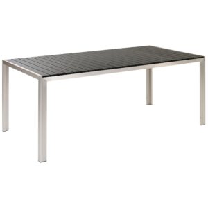 wohnli-moebel-suche-800000569827-1 GARTENMÖBEL SET Kunstholz schwarz 2 Bänke Nardo Kunststoff Beliani Garten & Outdoor > Gartenmöbel > Gartenmöbel-Sets Schwarz