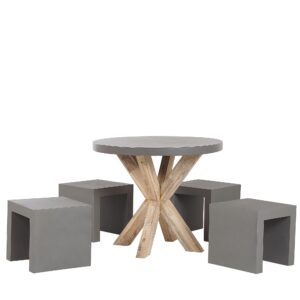 wohnli-moebel-suche-800000569859 Wohnli Möbelsuche - GARTENMÖBEL-SET 4-Sitzer Faserzement grau Olbia/Taranto