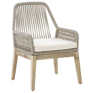 wohnli-moebel-suche-800000569882-1 GARTENSTUHL 2er-SET beige/heller Holzfarbton Auflagen cremeweiß Olbia Kunststoff Beliani Garten & Outdoor > Gartenmöbel > Gartenstühle Beige