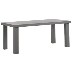 wohnli-moebel-suche-800000570012-1 GARTENMÖBEL SET 6-Sitzer Beton grau 2 Bänke T-Form 2 Hocker Taranto Stein Beliani Garten & Outdoor > Gartenmöbel > Gartenmöbel-Sets Grau