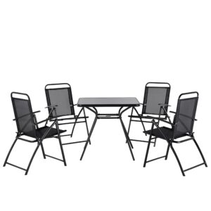 wohnli-moebel-suche-800000570033 Wohnli Möbelsuche - GARTENMÖBEL SET 4-Sitzer Stahl schwarz Livo