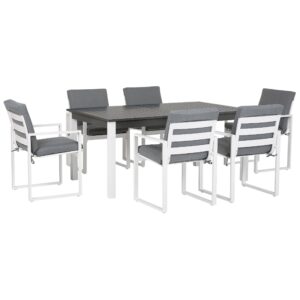 wohnli-moebel-suche-800000570063 Wohnli Möbelsuche - GARTENMÖBEL SET 6-Sitzer Aluminium dunkelgrau Pancole