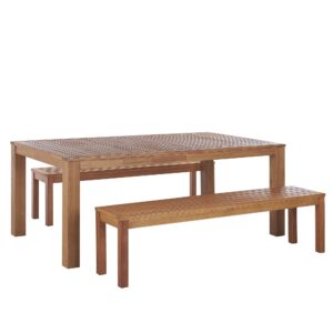 wohnli-moebel-suche-800000570065 Wohnli Möbelsuche - GARTENMÖBEL SET 6-Sitzer Eukalyptusholz hellbraun Monsano