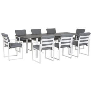 wohnli-moebel-suche-800000570066 Wohnli Möbelsuche - GARTENMÖBEL SET 8-Sitzer Aluminium dunkelgrau Pancole