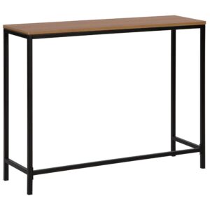 wohnli-moebel-suche-800000572737-1 KONSOLENTISCH dunkler Holzfarbton/schwarz Tulia Holzwerkstoff Beliani Möbel > Kommoden & Schubladenschränke > Konsolentische Schwarz