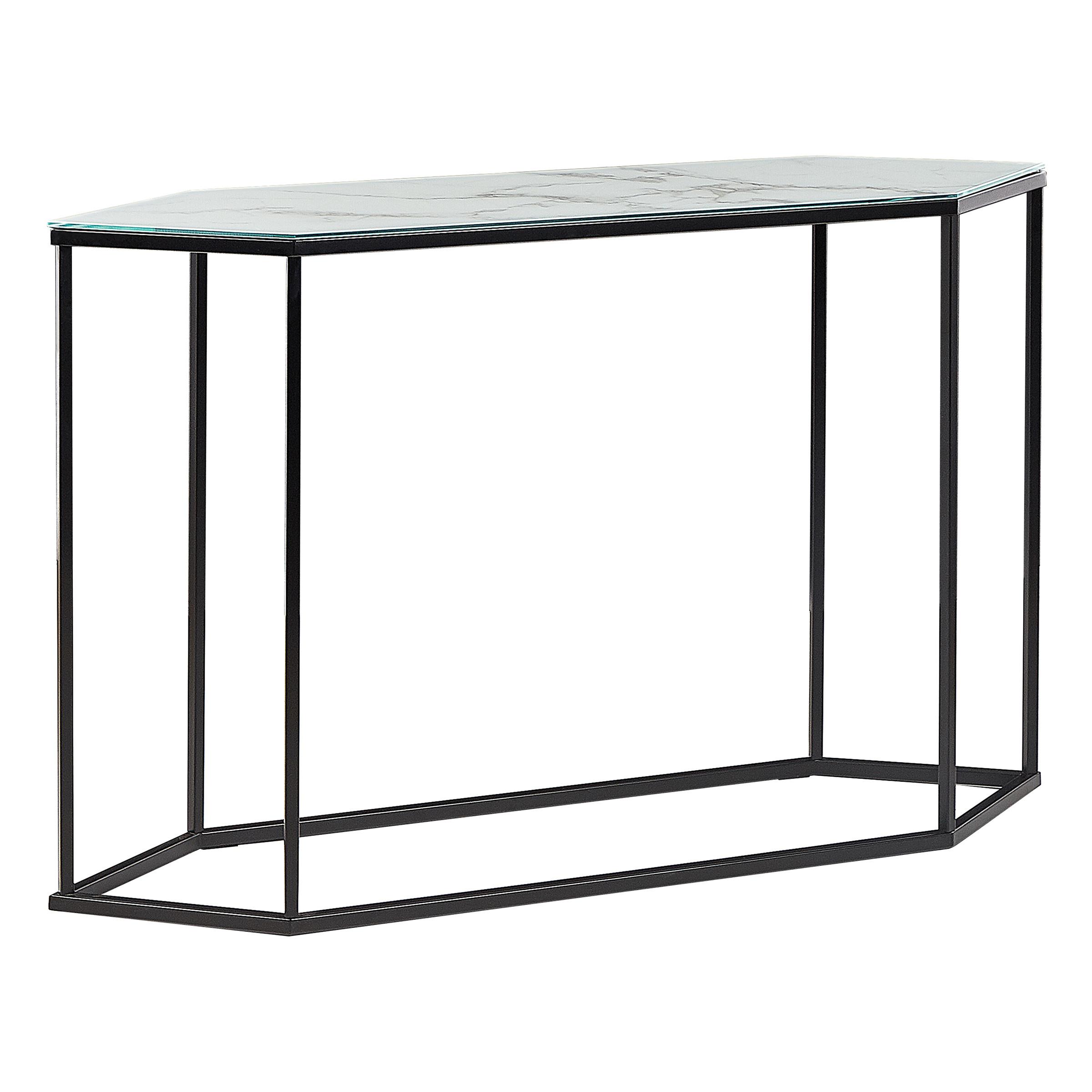 wohnli-moebel-suche-800000572756 Wohnli Möbelsuche - KONSOLENTISCH Marmor Optik weiß/schwarz Perrin