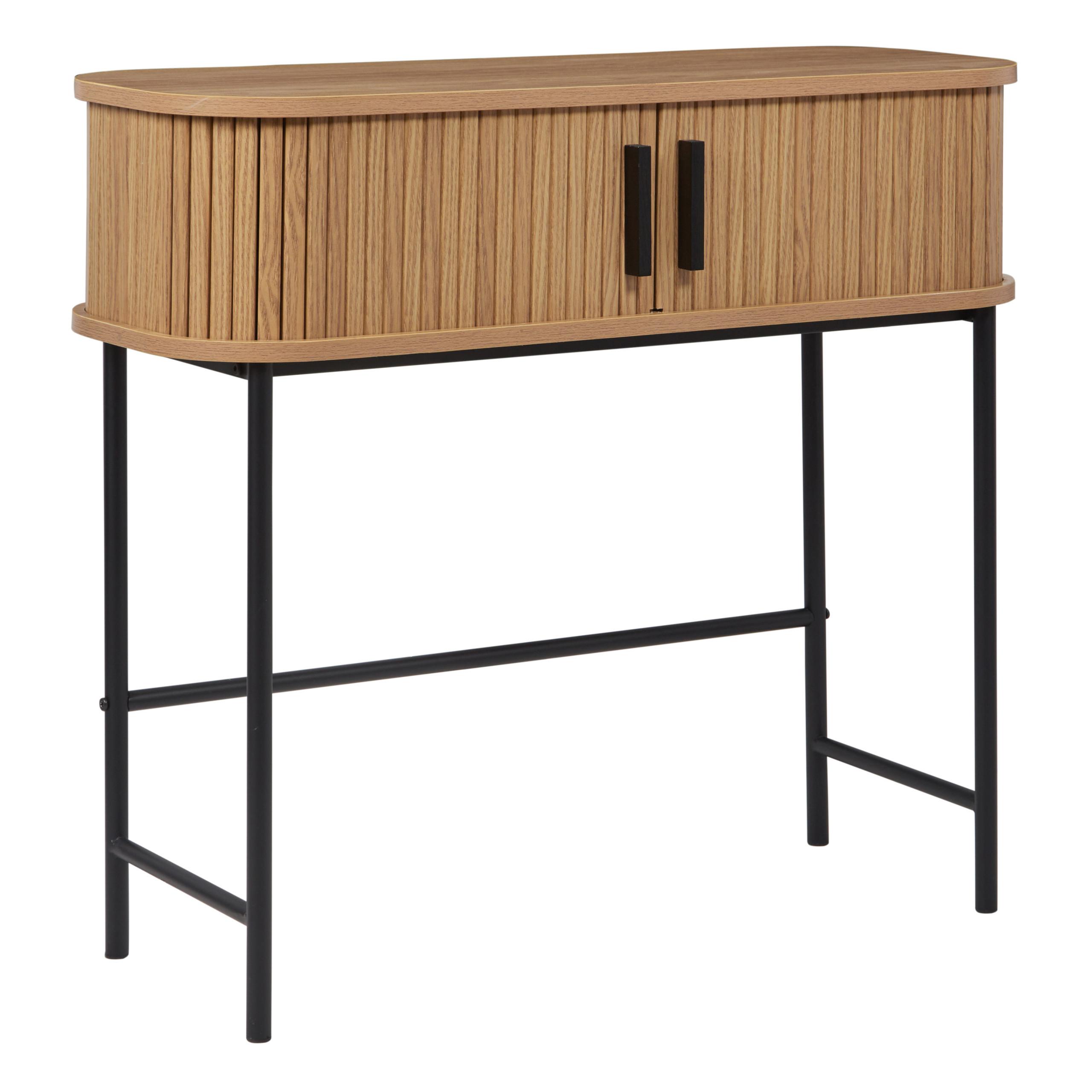 wohnli-moebel-suche-800000572758 Wohnli Möbelsuche - KONSOLENTISCH helles Holz/schwarz Bradley