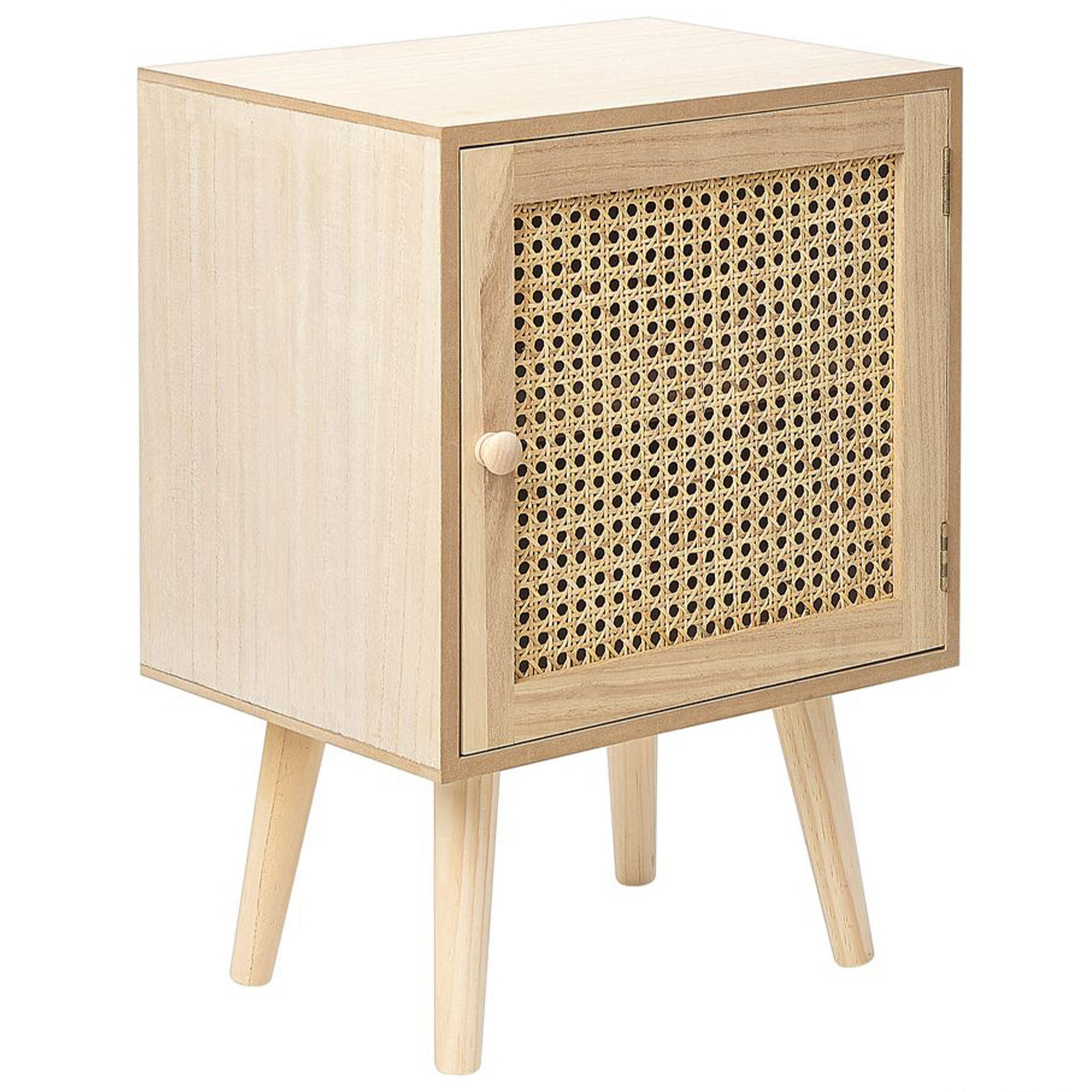 wohnli-moebel-suche-800000572821 Wohnli Möbelsuche - NACHTTISCH Rattan heller Holzfarbton 38/30 cm Almo