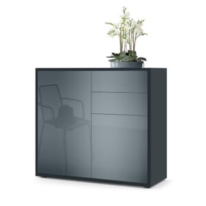 wohnli-moebel-suche-800000573812 Wohnli Möbelsuche - KOMMODE Ben Front in Grau Hochglanz