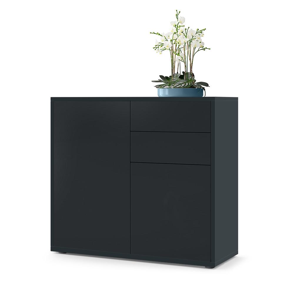 wohnli-moebel-suche-800000573815 Wohnli Möbelsuche - KOMMODE Ben Front in Schwarz matt