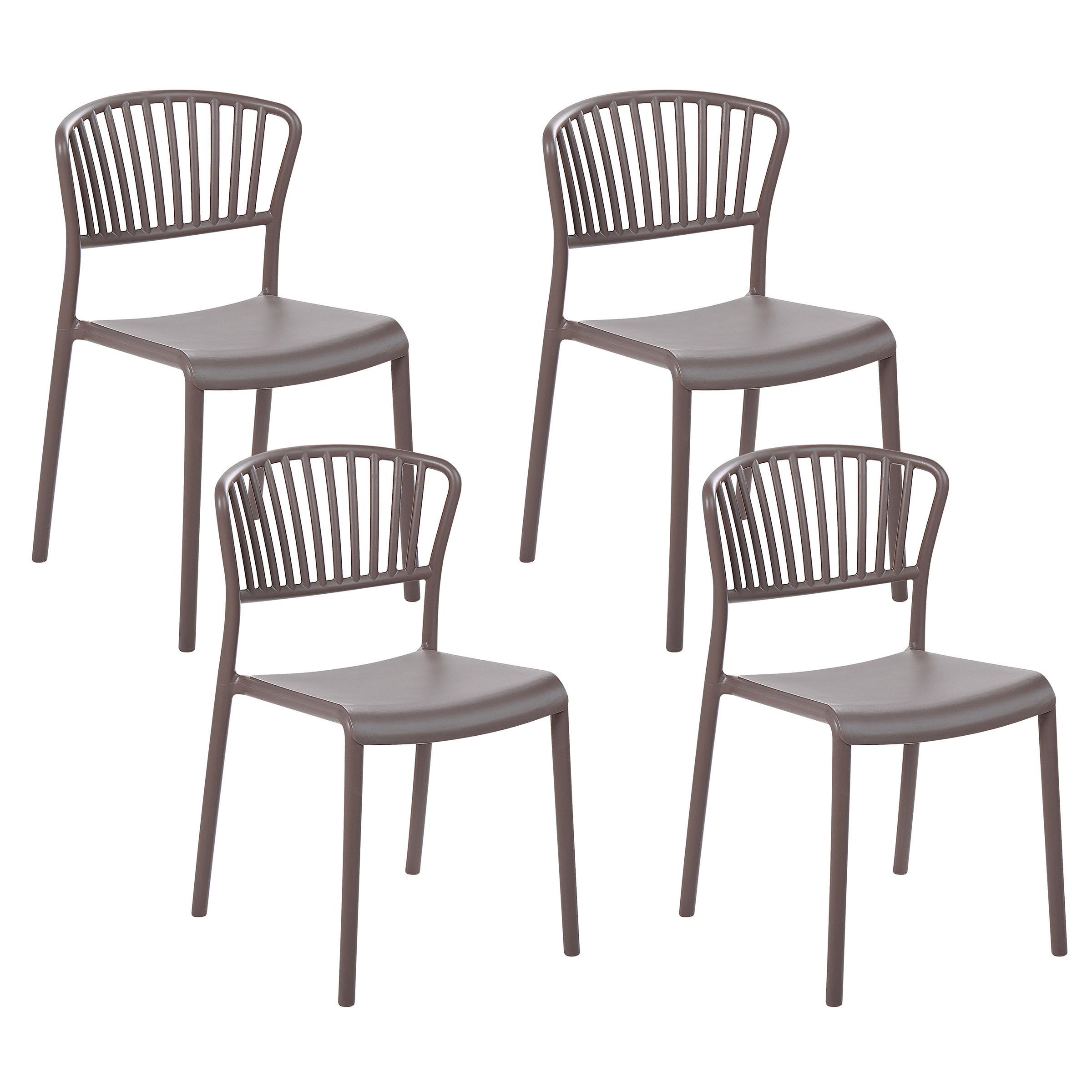 wohnli-moebel-suche-800000573893 Wohnli Möbelsuche - GARTENSTÜHLE 4er-Set Kunststoff taupe Gela