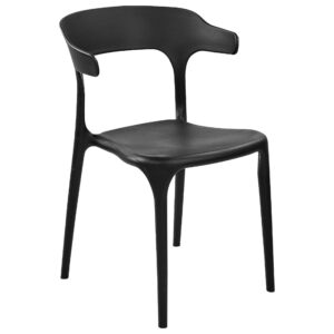 wohnli-moebel-suche-800000573923-1 GARTENSTÜHLE 8er-Set Kunststoff schwarz Gubbio Kunststoff Beliani Garten & Outdoor > Gartenmöbel > Gartenstühle Schwarz