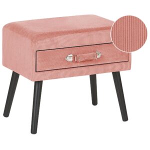 wohnli-moebel-suche-800000576968 Wohnli Möbelsuche - NACHTTISCH rosa Cord Koffer-Design Eurostar