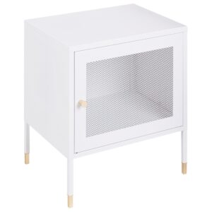 wohnli-moebel-suche-800000577461 Wohnli Möbelsuche - NACHTTISCH Metall weiß 45/35/51 cm Ossett