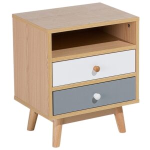 wohnli-moebel-suche-800000577462 Wohnli Möbelsuche - NACHTTISCH heller Holzfarbton 2 Schubladen Fargo