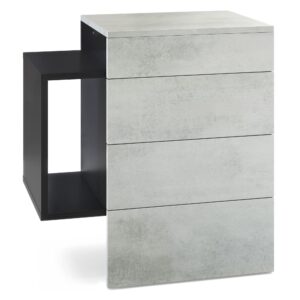 wohnli-moebel-suche-800000580545 Wohnli Möbelsuche - NACHTTISCH Queens Front in Beton Oxid Optik