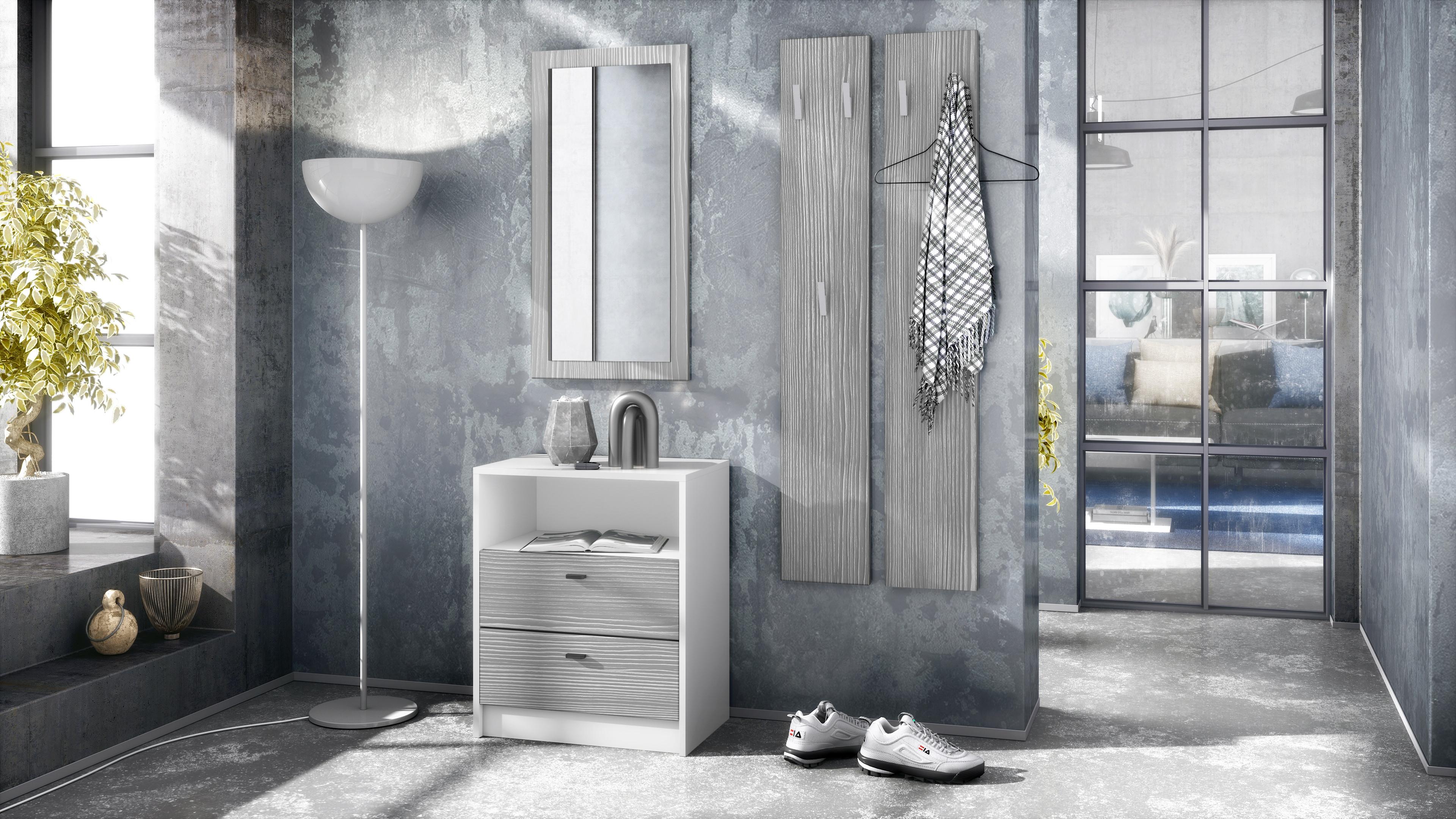 wohnli-moebel-suche-800000581556-1 GARDEROBE Pino Avola-Anthrazit Holzwerkstoff Vladon Garderoben Anthrazit