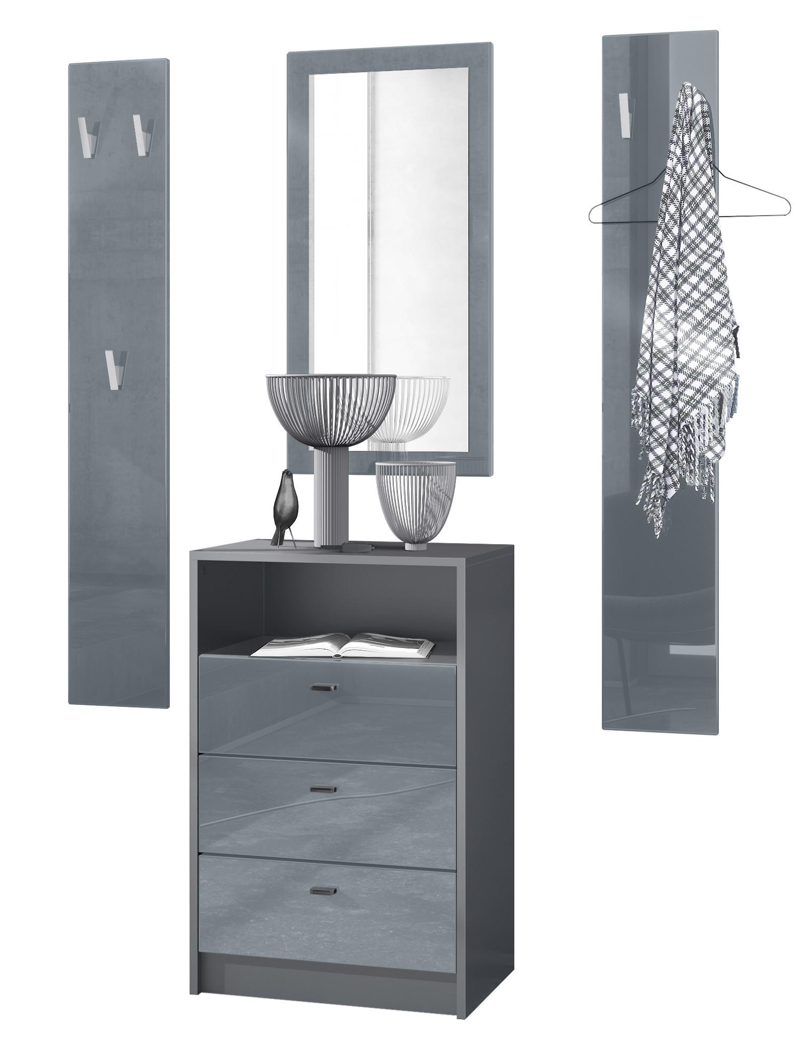 wohnli-moebel-suche-800000581565 Wohnli Möbelsuche - GARDEROBE Pino Grau Hochglanz