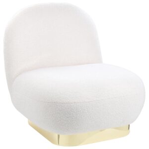 wohnli-moebel-suche-800000581674-1 SESSEL Bouclé weiß/gold LovIisa Textil Beliani Möbel > Sessel > Polstersessel Weiß