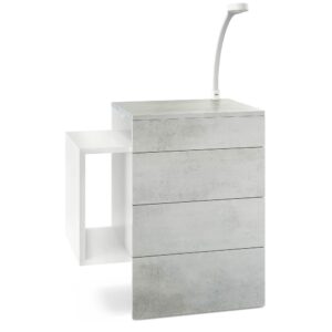 wohnli-moebel-suche-800000581756 Wohnli Möbelsuche - NACHTTISCH Queens Front in Beton Oxid Optik