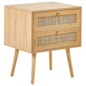 wohnli-moebel-suche-800000583283 Wohnli Möbelsuche - NACHTTISCH Rattan hellbraun 2 Schubladen Perote