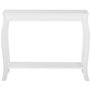 wohnli-moebel-suche-800000583379-1 KONSOLENTISCH weiß rechteckig 30/100 cm Hartford Holzwerkstoff Beliani Möbel > Kommoden & Schubladenschränke > Konsolentische Weiß
