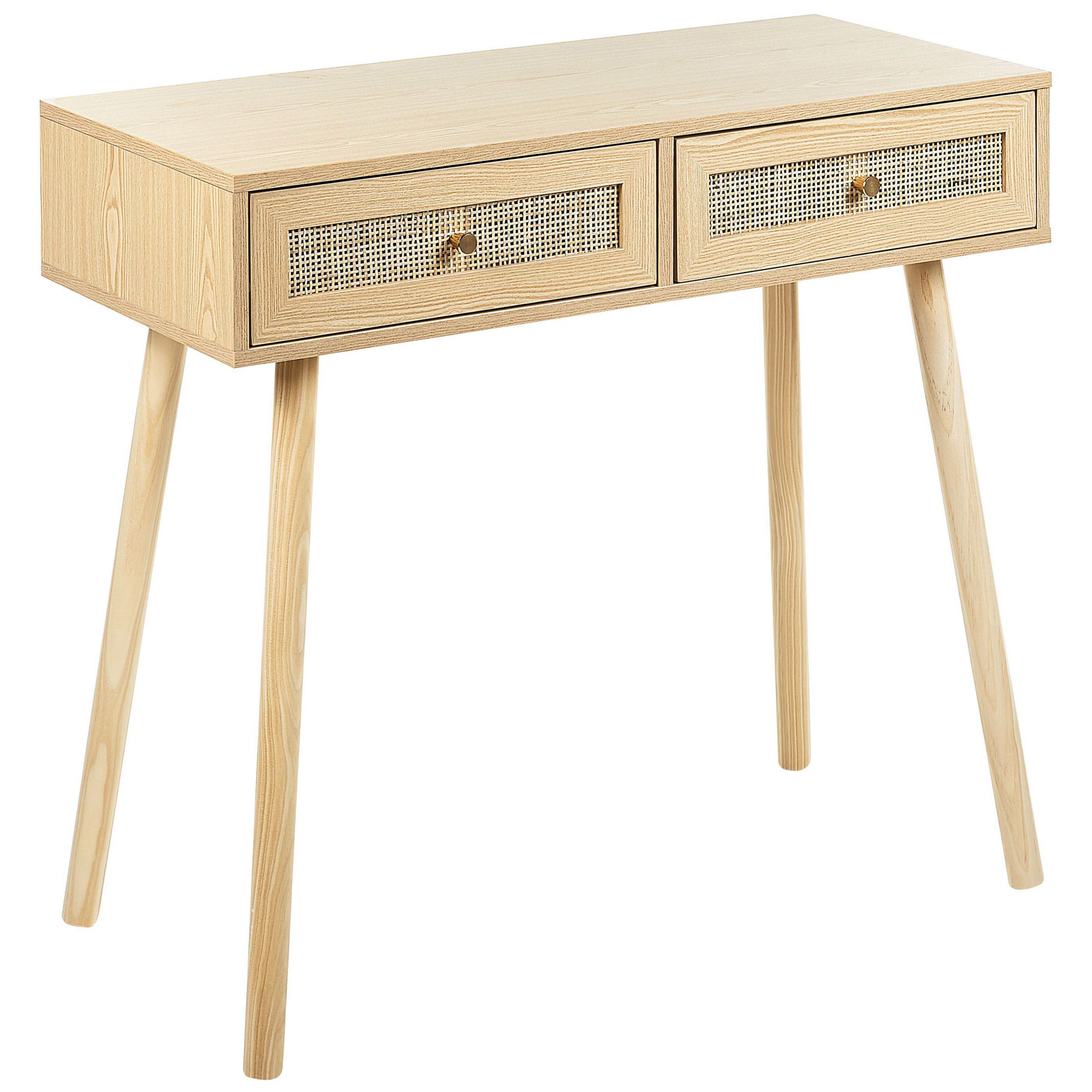 wohnli-moebel-suche-800000583382 Wohnli Möbelsuche - KONSOLENTISCH Rattan hellbraun 2 Schubladen Odell