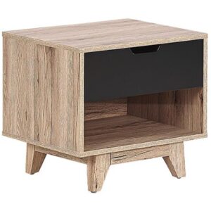 wohnli-moebel-suche-800000583480 Wohnli Möbelsuche - NACHTTISCH heller Holzfarbton/schwarz Spencer