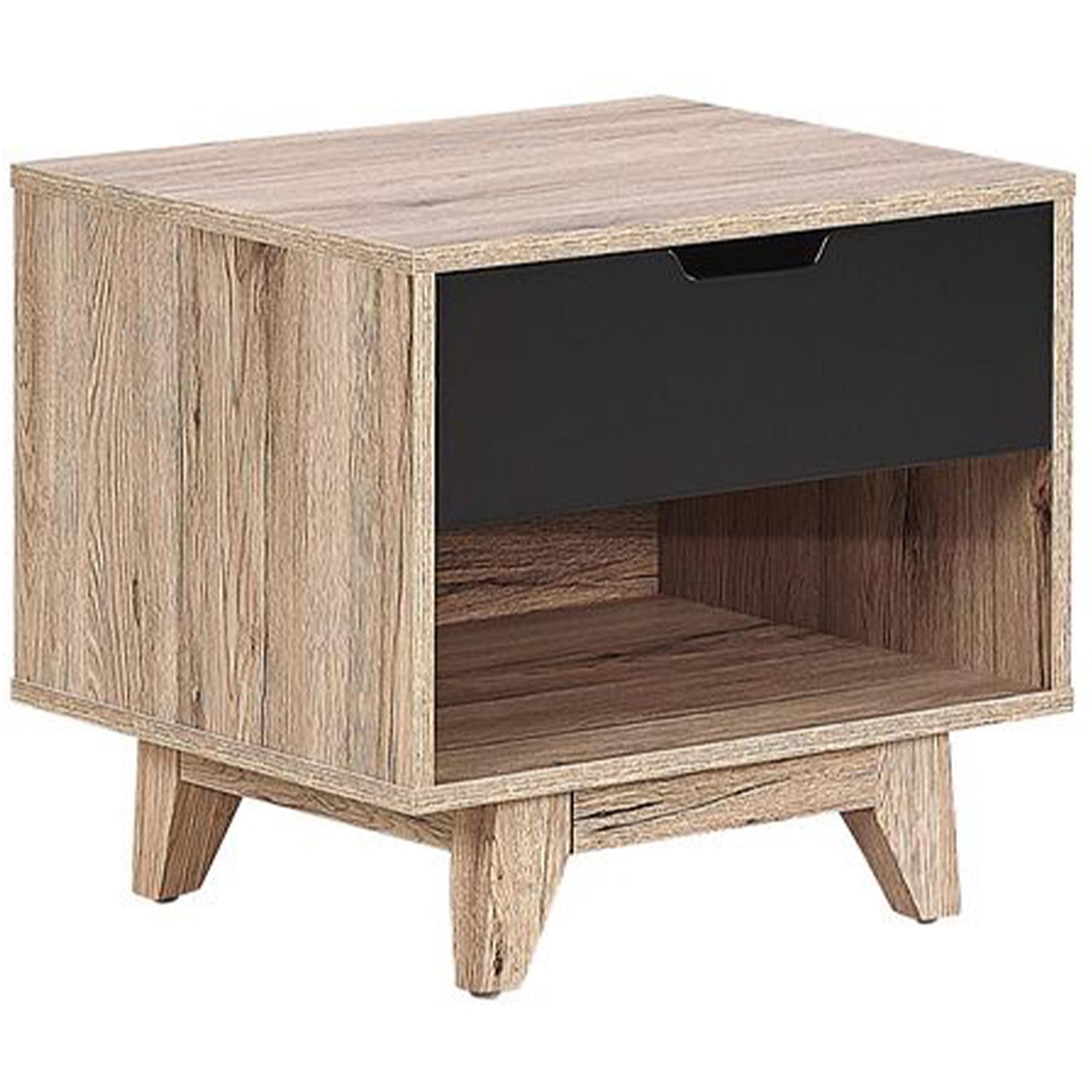 wohnli-moebel-suche-800000583480 Wohnli Möbelsuche - NACHTTISCH heller Holzfarbton/schwarz Spencer