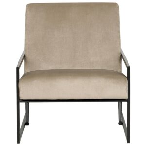 wohnli-moebel-suche-800000583509-1 SESSEL Samtstoff taupe/schwarz Delary Textil Beliani Möbel > Sessel > Polstersessel Schwarz