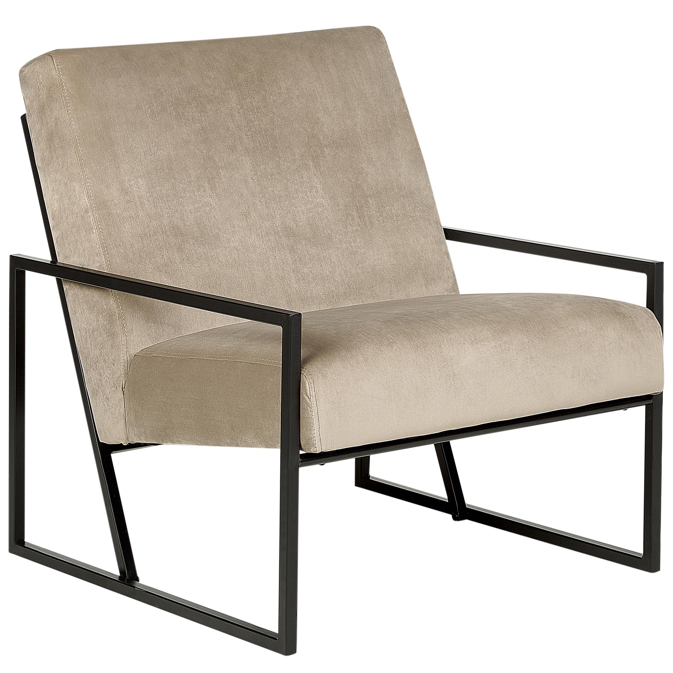 wohnli-moebel-suche-800000583509 Wohnli Möbelsuche - SESSEL Samtstoff taupe/schwarz Delary