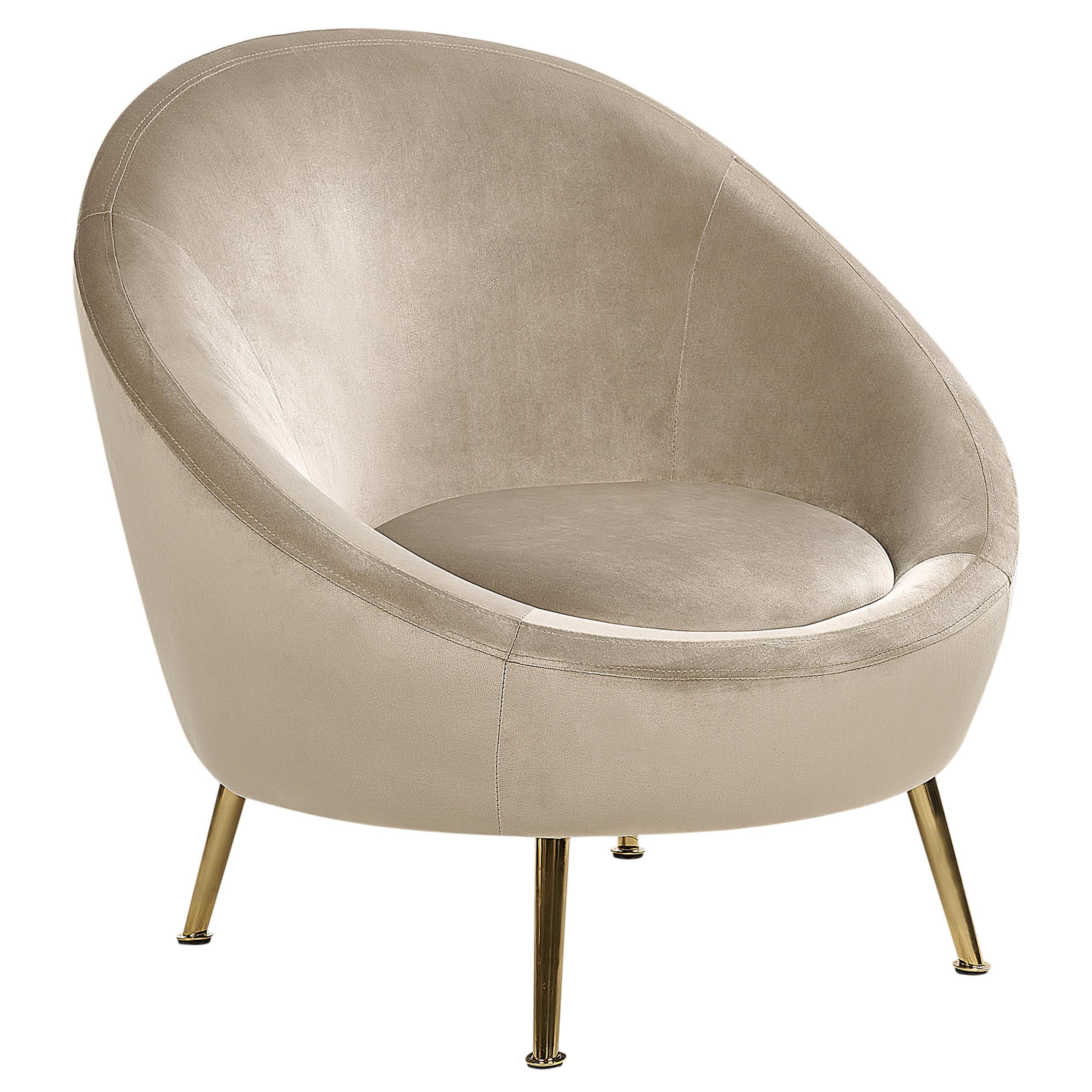 wohnli-moebel-suche-800000583584 Wohnli Möbelsuche - SESSEL Samtstoff taupe Langa