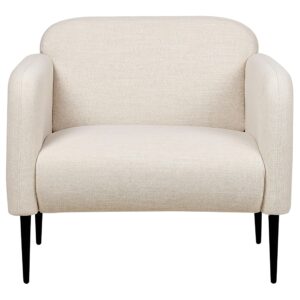 wohnli-moebel-suche-800000583611-1 SESSEL Leinen hellbeige/schwarz Stouby Textil Beliani Möbel > Sessel > Polstersessel Beige