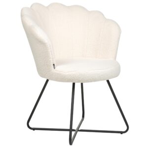 wohnli-moebel-suche-800000583638-1 SESSEL Bouclé weiß/schwarz Lovelock Textil Beliani Möbel > Sessel > Polstersessel Weiß