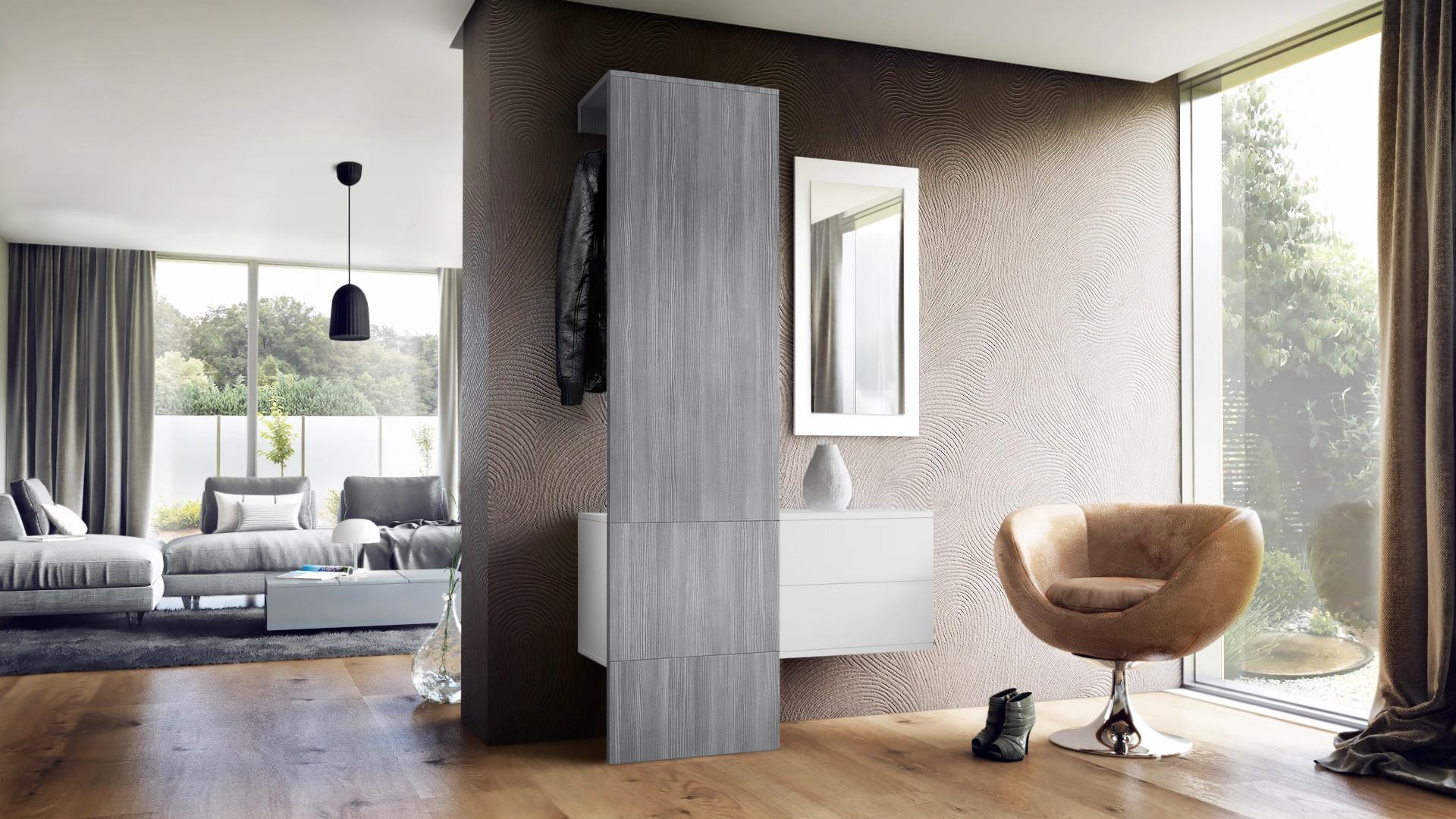 GARDEROBE Carlton Paneel in Avola-Anthrazit Holzwerkstoff Vladon Garderoben Anthrazit