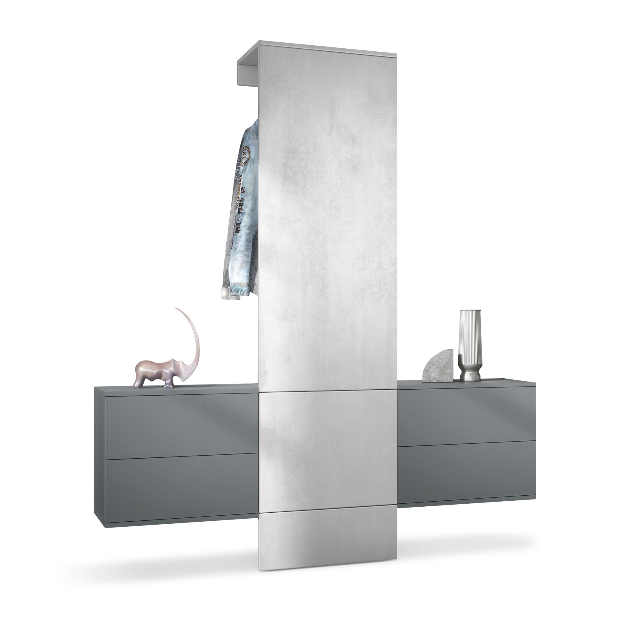 wohnli-moebel-suche-800000584153 Wohnli Möbelsuche - GARDEROBE Carlton Paneel in Beton Oxid Optik