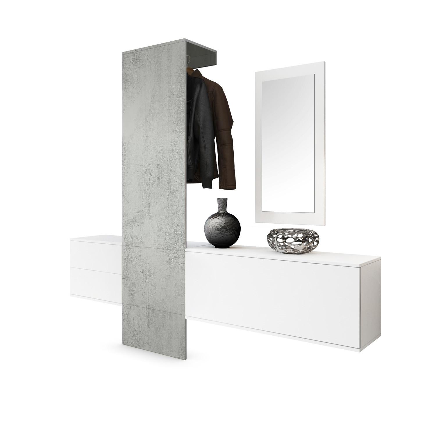 wohnli-moebel-suche-800000584198 Wohnli Möbelsuche - GARDEROBE Carlton Paneel in Beton Oxid Optik