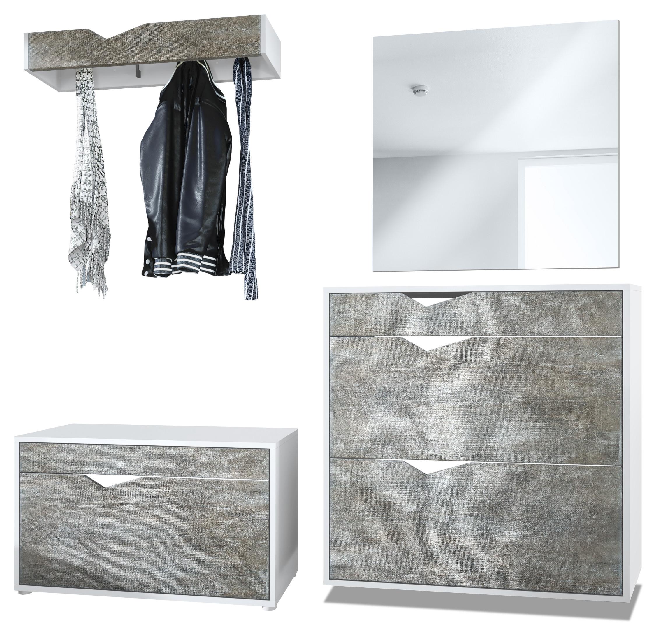 Wohnli Möbelsuche - GARDEROBE Kolmio Fronten in Braun meliert
