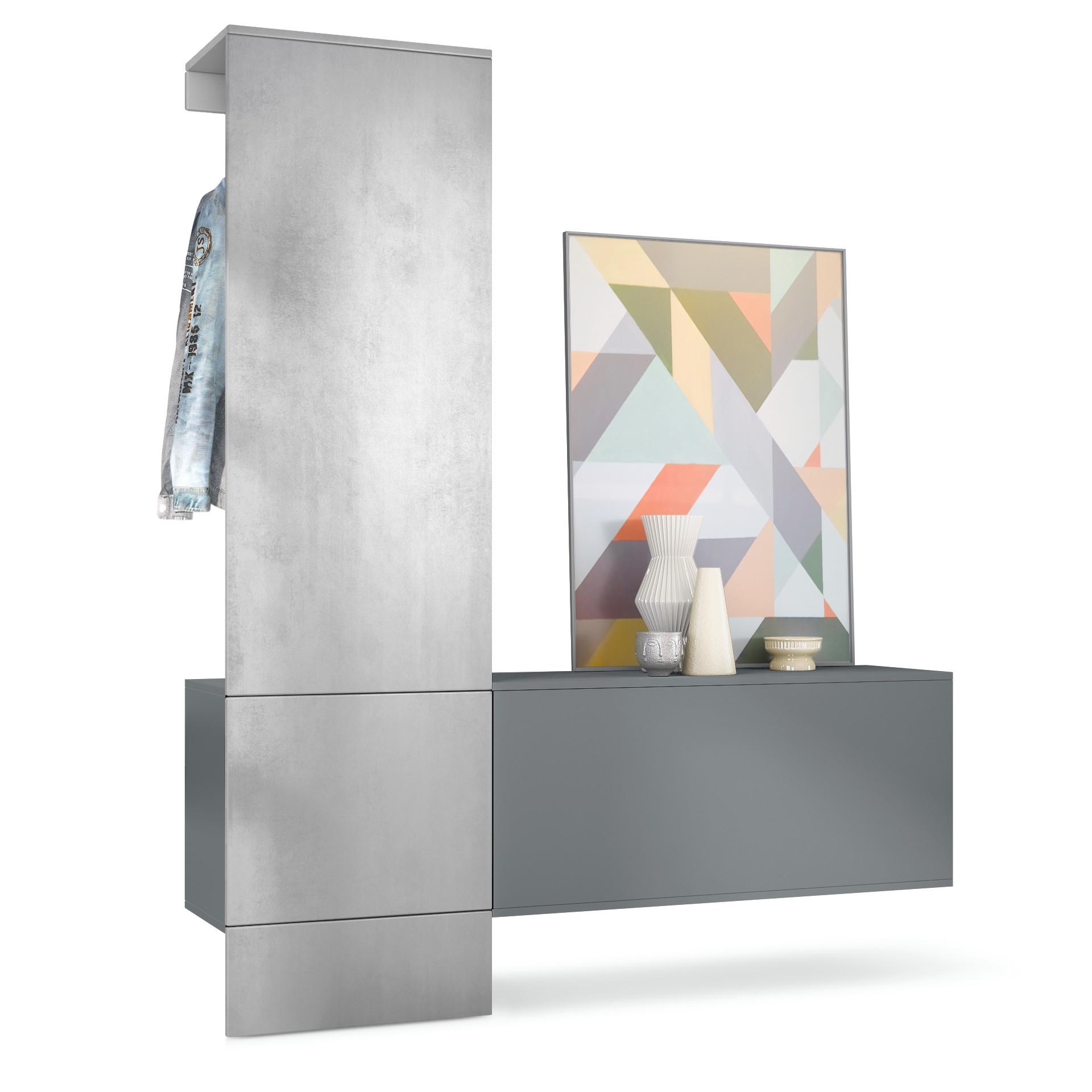 wohnli-moebel-suche-800000584402 Wohnli Möbelsuche - GARDEROBE Carlton Paneel in Beton Oxid Optik