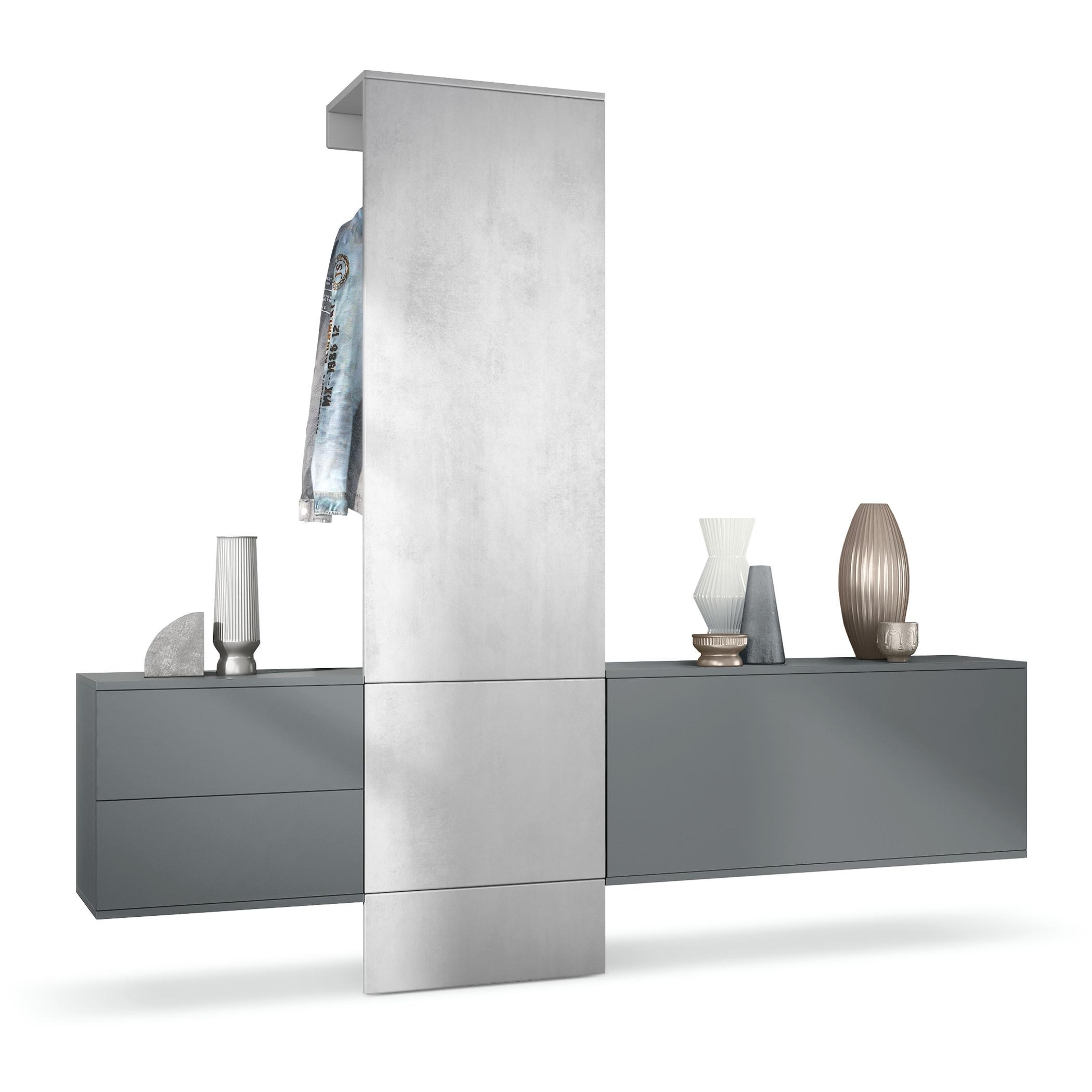 wohnli-moebel-suche-800000584416 Wohnli Möbelsuche - GARDEROBE Carlton Paneel in Beton Oxid Optik