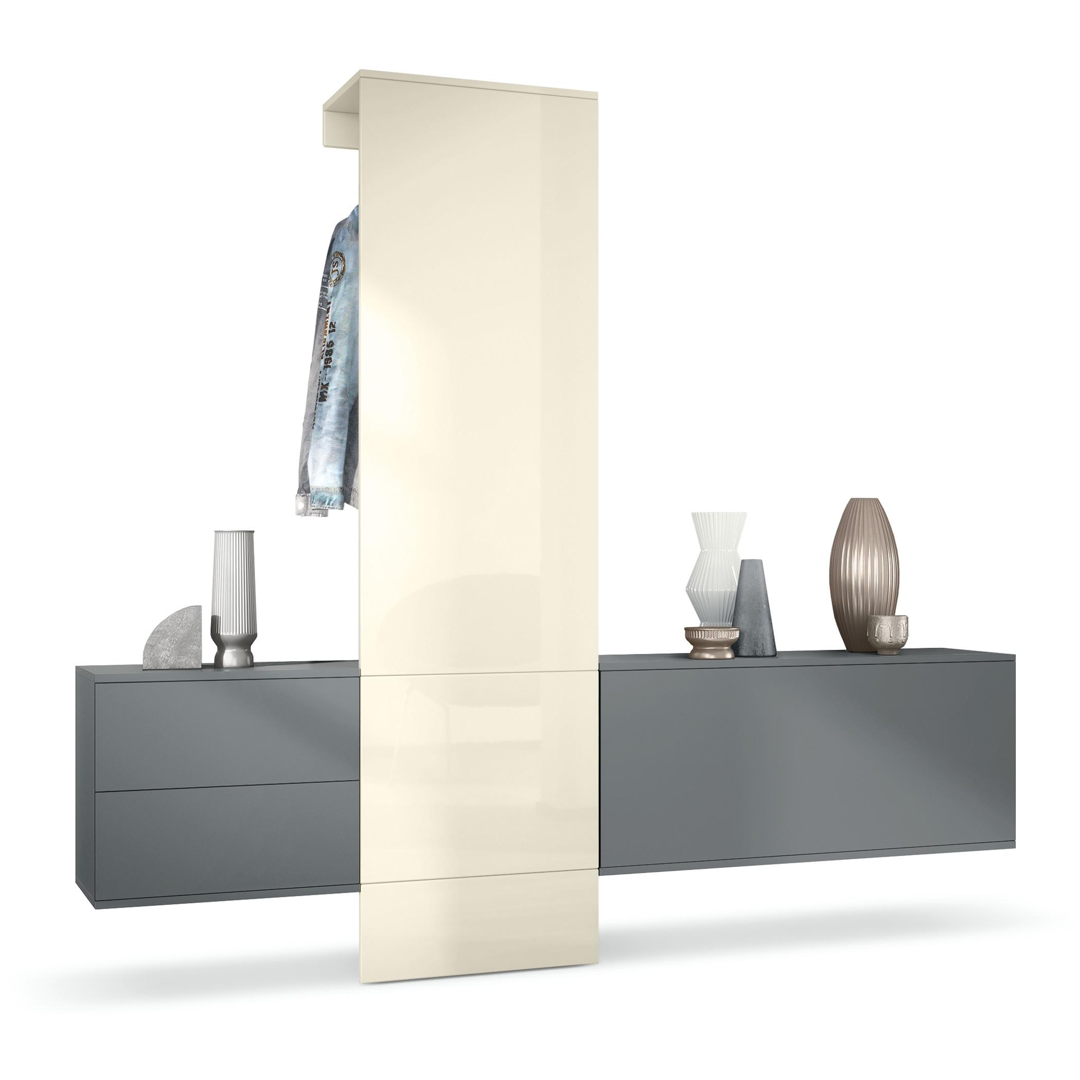 wohnli-moebel-suche-800000584568 Wohnli Möbelsuche - GARDEROBE Carlton Paneel in Creme Hochglanz