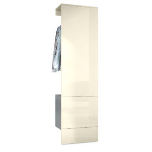 Wohnli Möbelsuche - GARDEROBE Carlton Paneel in Creme Hochglanz