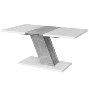 wohnli-moebel-suche-800000584688 Wohnli Möbelsuche - ESSTISCH Kross Beton Optik + Weiß matt