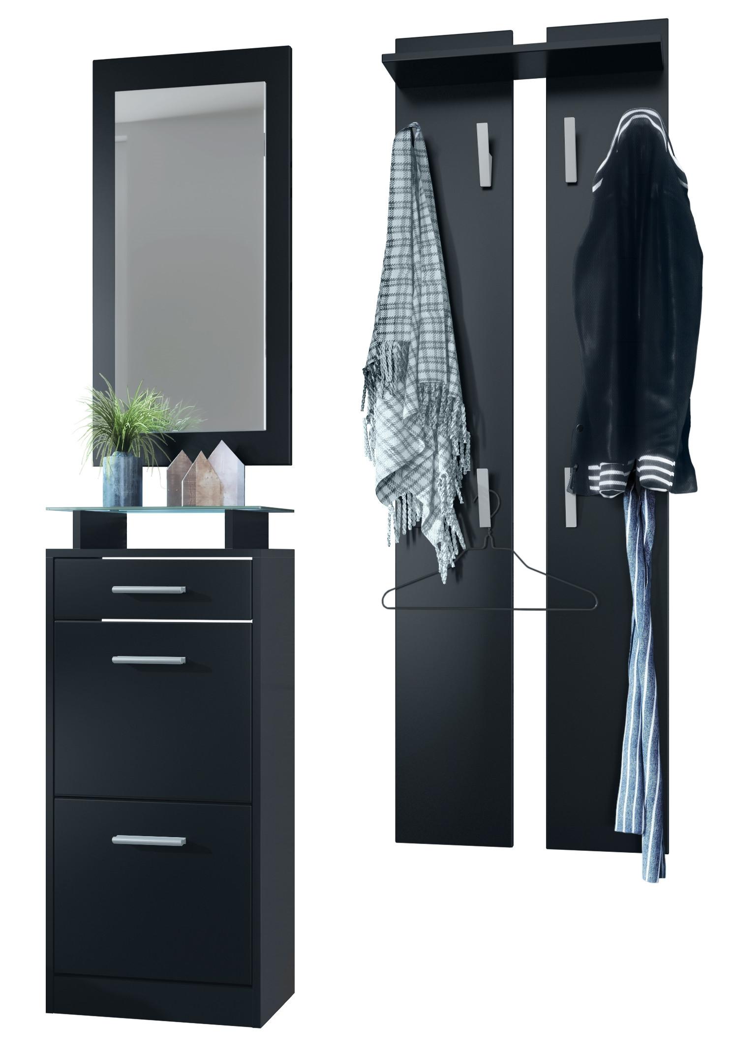 wohnli-moebel-suche-800000584724 Wohnli Möbelsuche - GARDEROBE Loret Front in Schwarz matt