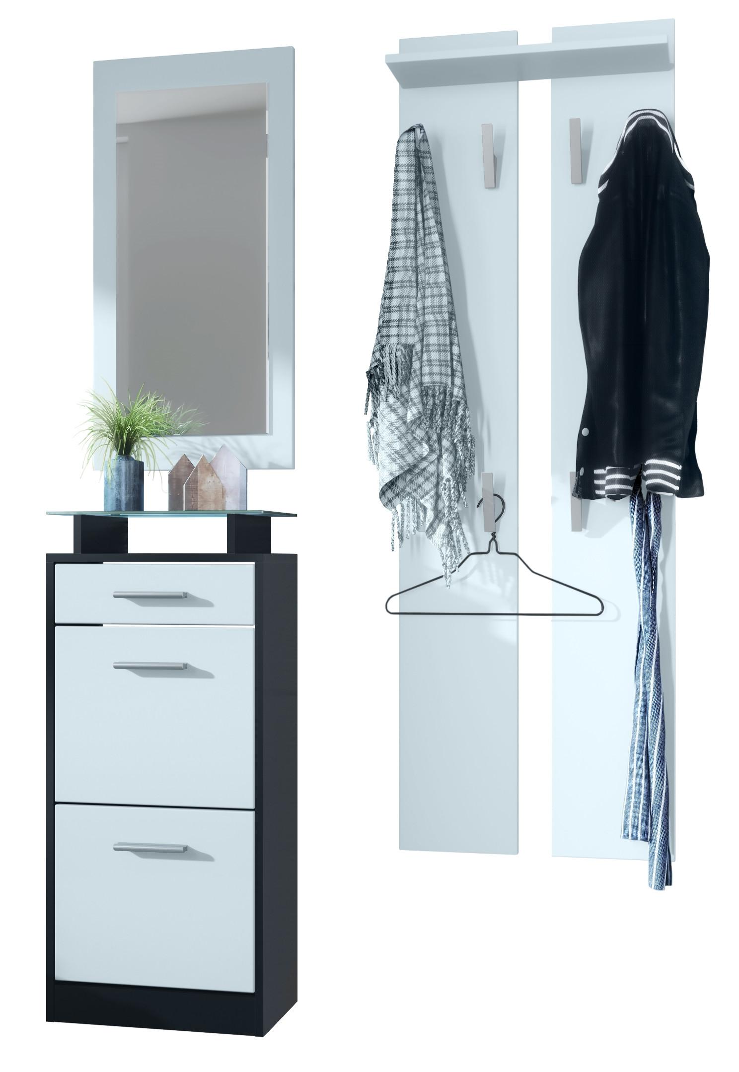 Wohnli Möbelsuche - GARDEROBE Loret Front in Weiß matt