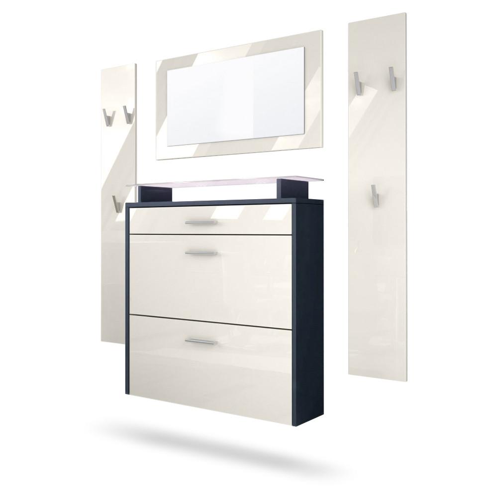 wohnli-moebel-suche-800000584795 Wohnli Möbelsuche - GARDEROBE Malea Fronten in Creme Hochglanz