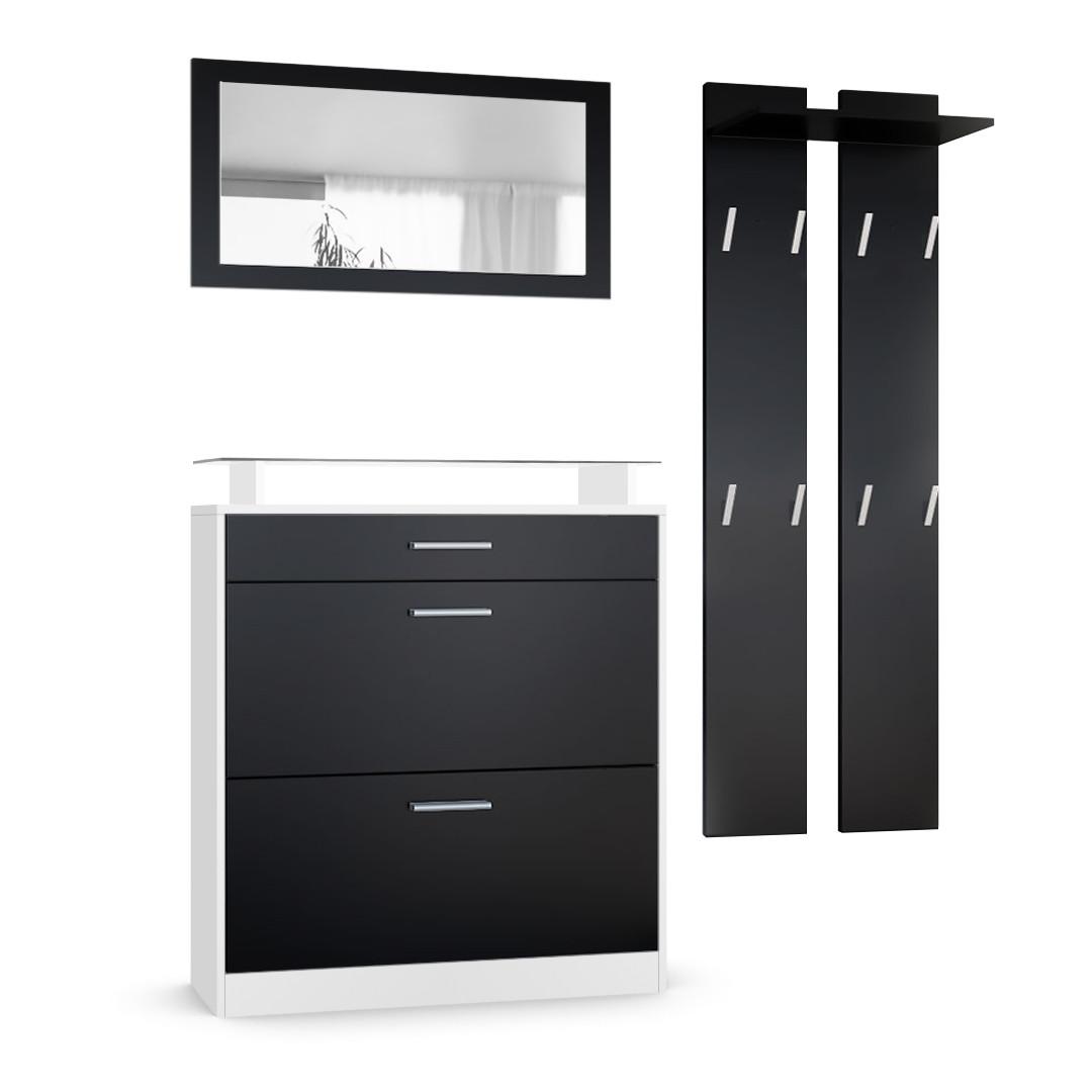 wohnli-moebel-suche-800000584810 Wohnli Möbelsuche - GARDEROBE Loret Front in Schwarz matt